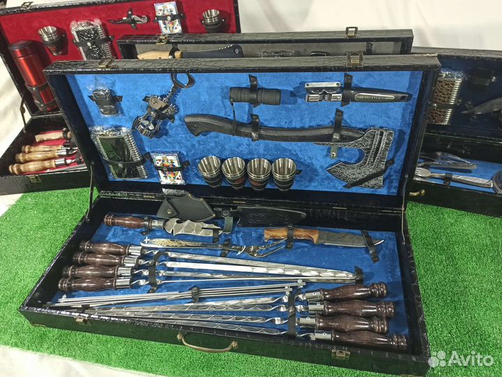 Наборы шашлычные (шампуры в кейсе)