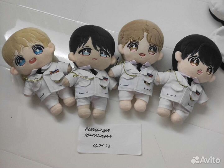 Плюшевые куклы бтс BTS тэхен, юнги, чонгук, джин