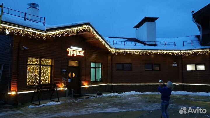 Гирлянда уличная бахрома LUX