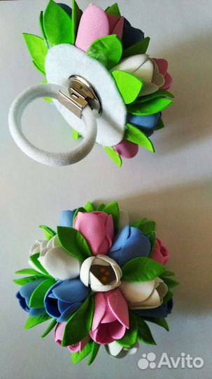 Резиночки для волос ручной работы