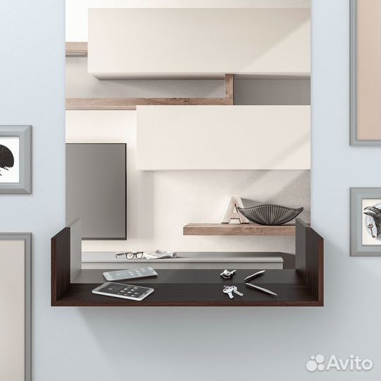 Полка Даминарт Настенная Прямая настенная Скоба 80