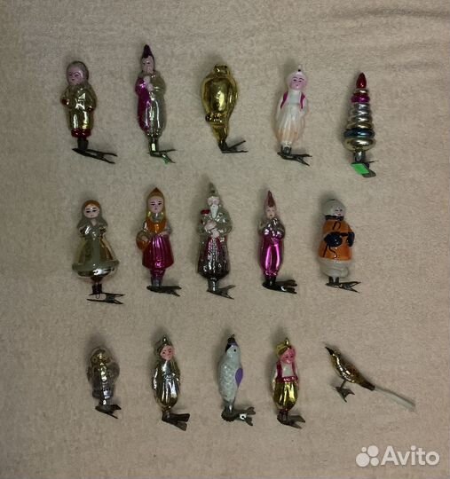 Елочные игрушки СССР, ГДР, УССР на прищепке