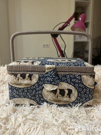 Корзина/ шкатулка для шитья, вязания, вышивания