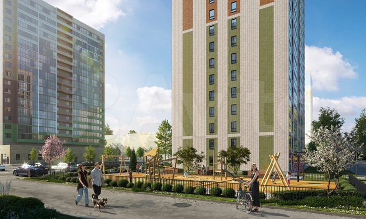 2-к. квартира, 57 м², 6/17 эт.