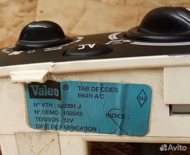 Блок управления печкой кондиционер Renault Megan 1