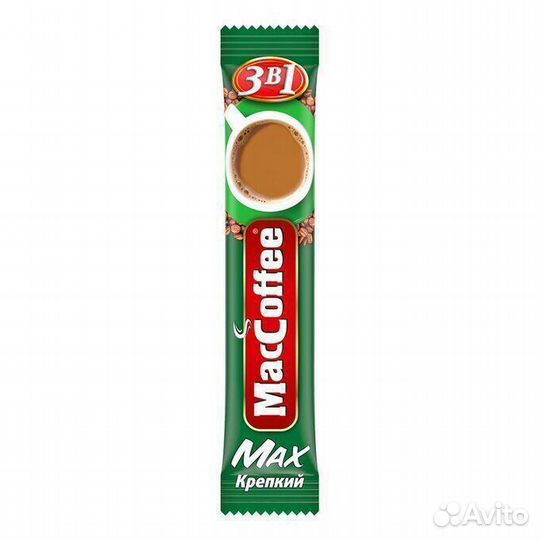 Растворимый кофе MacCoffee Max Крепкий 3в1 20 г