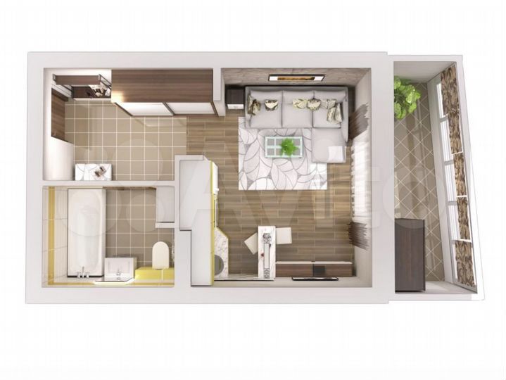 Квартира-студия, 26 м², 11/16 эт.