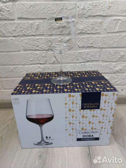 Набор бокалов crystalite bohemia collection dora