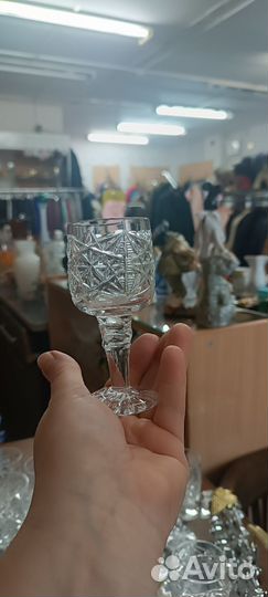 Хрустальные рюмки на ножке СССР