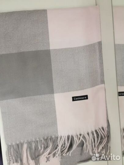Теплый шарф палантин кашемировый