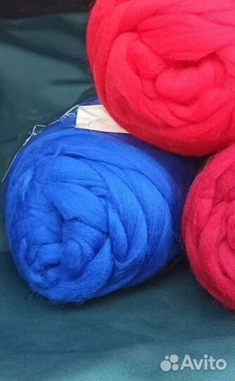 Пряжа Зефир синяя