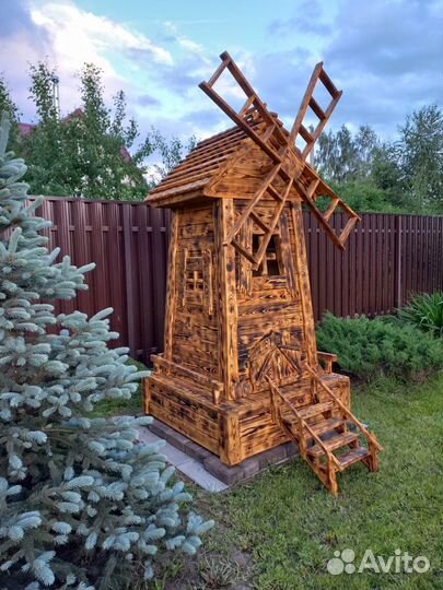 Декоративная мельница для сада