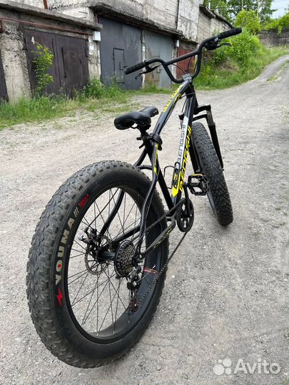Велосипед горный на широких колесах