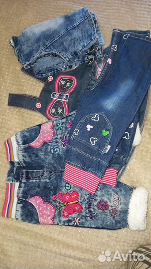 Джинсы для девочки 86