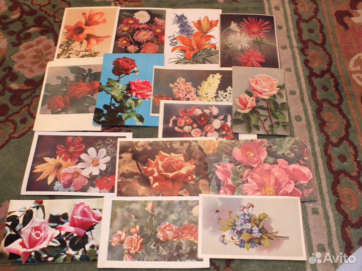 Небольшая коллекция открыток Цветы
