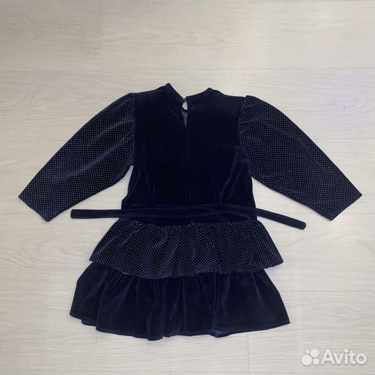 Платье для девочки бархатное