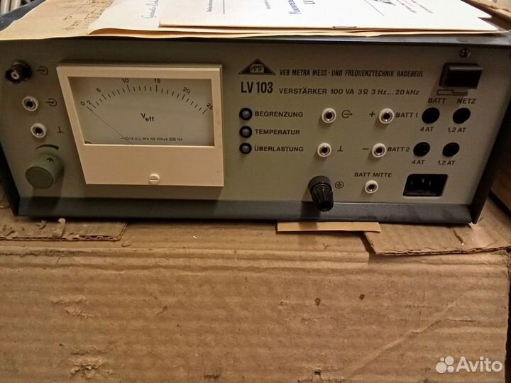 Усилитель акустический измерительный lv-103