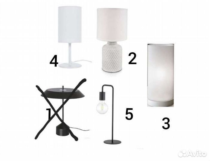 Настольные лампы разные новые