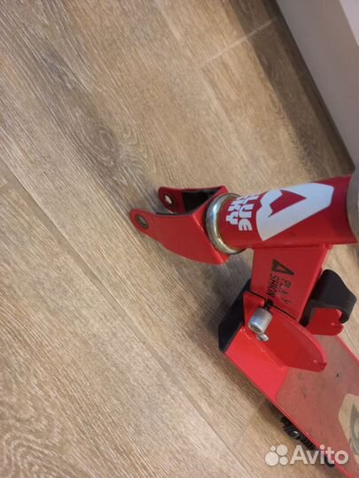 Самокат - снегокат детский складной двухколёсный