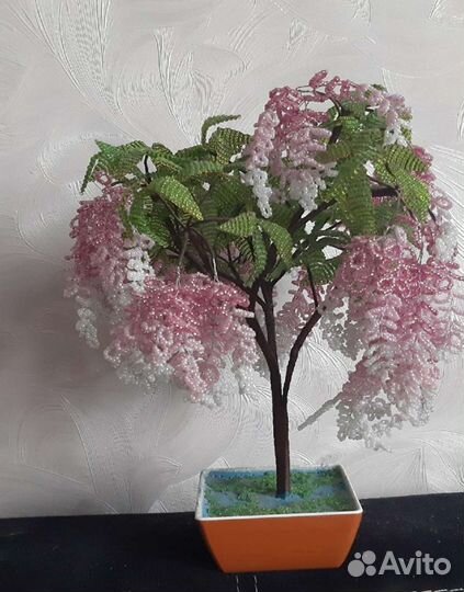 Глициния из бисера