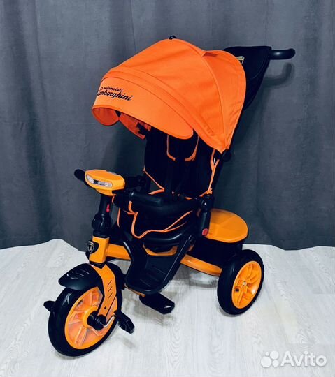 Велосипед коляска с ручкой