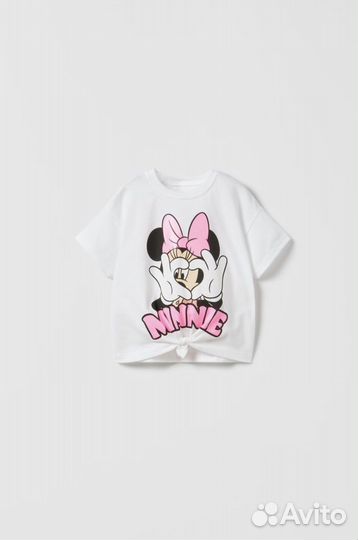 Футболка zara disney minnie mouse 98, 104, 110