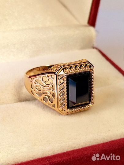 Мужская золотая печатка
