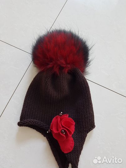 Зимняя шапочка га головку 48-50