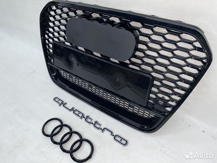 Решетка RS Audi A6 C7 дорест под quattro