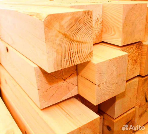Брус сосна камерной сушки 90х140х6000мм, строганны