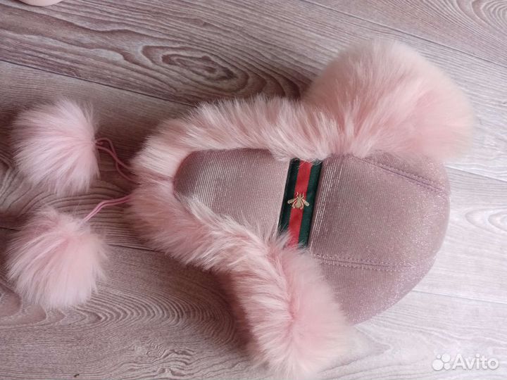 Шапка ушанка детская