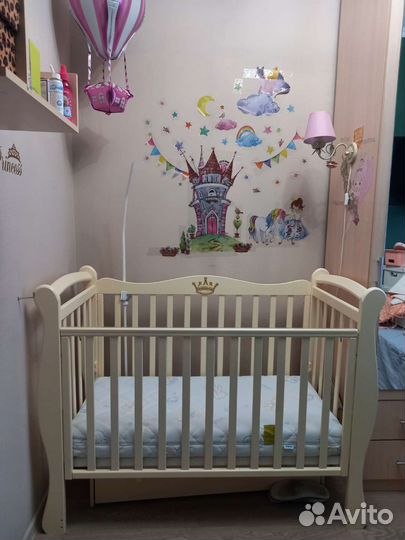 Детская кровать с матрасом