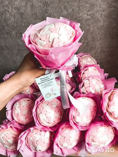 Букеты из маршмеллоу / конфет