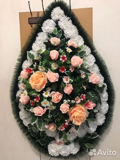 Предложенные услуги. Ритуальные венки и корзины