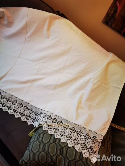 Самотканка с кружевом винтаж