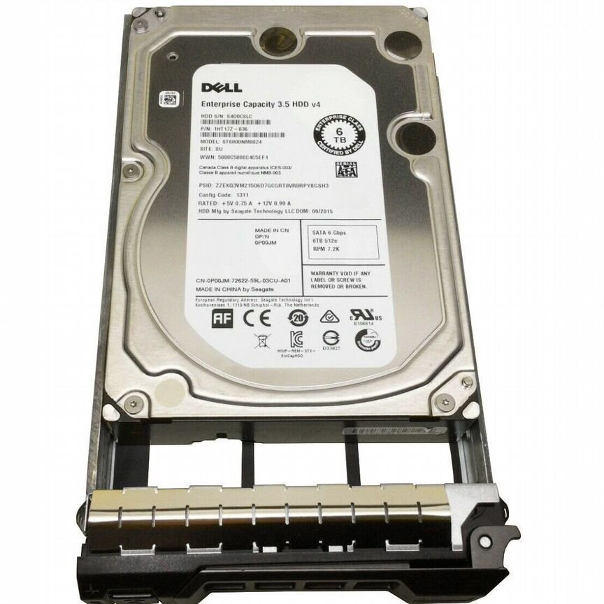 [908XX] Жесткий Диск Dell 6tb 7200 Sata3 3.5" 908xx
