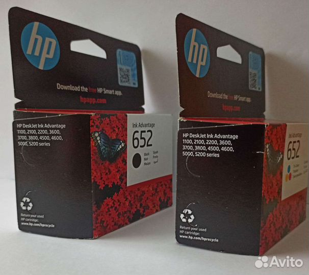 Картриджи струйные HP 652 ориг