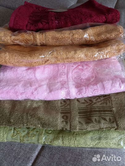 Полотенце махровое бамбук 100 процентов 6 шт