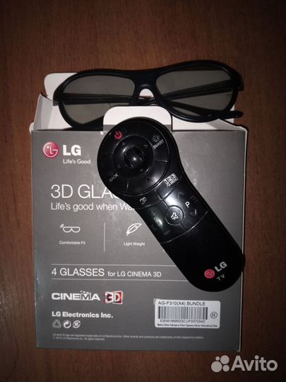 Пульт lg magic,3D очки 4 шт