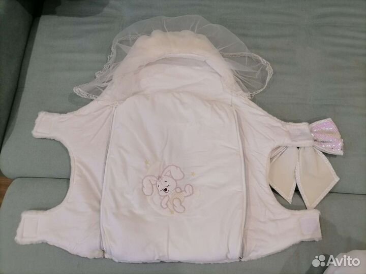 Конверт на выписку для девочки зима