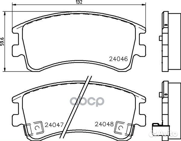 Колодки тормозные дисковые перед (PF-5526)