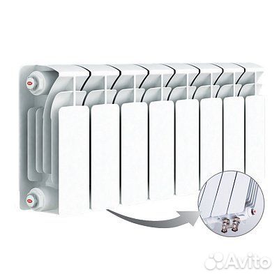 Биметаллический секционный радиатор отопления Rifa