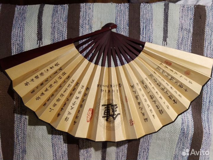 Веер китайский ручная работа