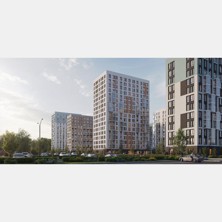 2-к. квартира, 63,8 м², 15/18 эт.