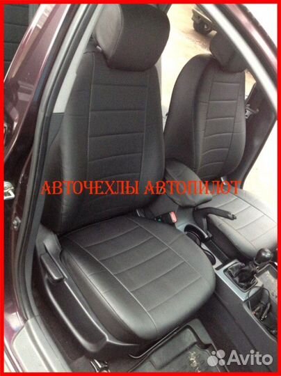 Чехлы Автопилот Hyundai Elantra 4 из экокожи чёрны