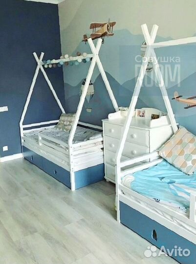 Новая детская кровать домик