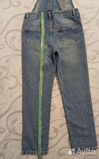 Джинсовый комбинезон для девочки 140