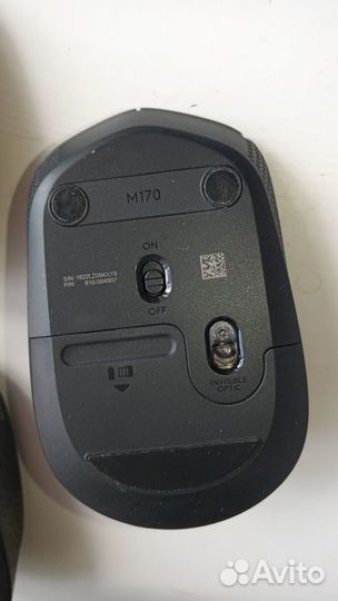 Мыши Logitech M170 в идеал. сост., без приёмников