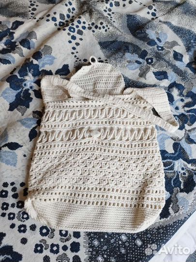 Сумка пляжная плетеная