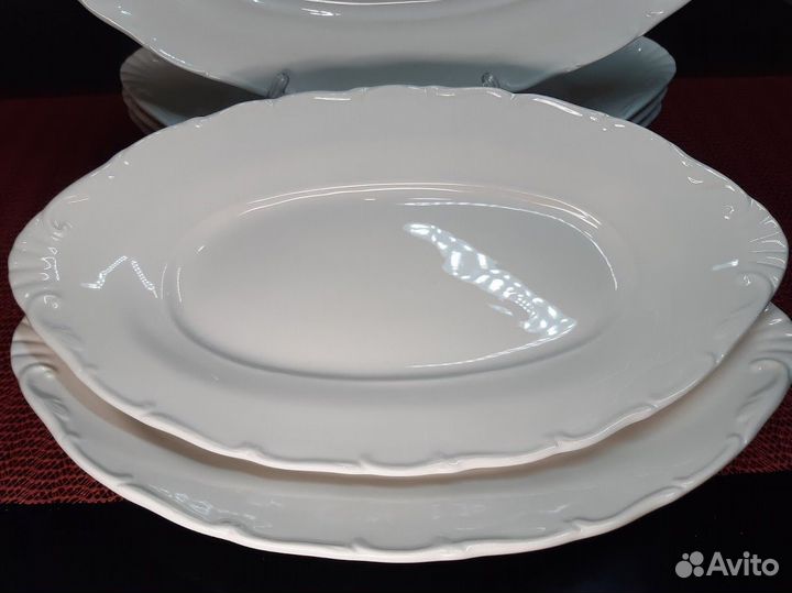 Блюда овальные Вилла белая Lefard 30,5*17*4 см